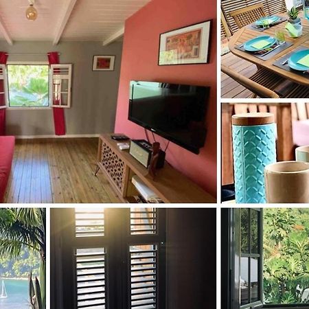 Habitation Baliache - Maison Creole Avec Jardin Privatif, Plage A 200M Deshaies Kültér fotó