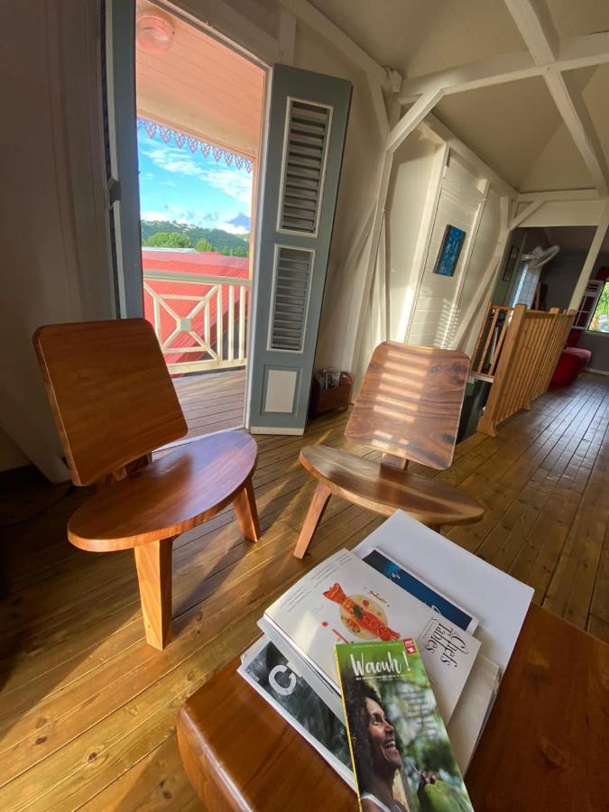Habitation Baliache - Maison Creole Avec Jardin Privatif, Plage A 200M Deshaies Kültér fotó